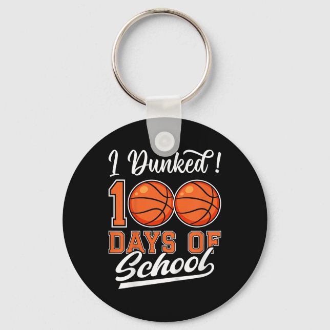 Chaveiro Crianças Que Eu Dava 100 Dias De Basquete Escolar  (Frente)