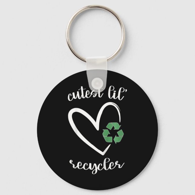 Chaveiro Crianças Reciclam Meninas Cutes Dia da Terra Com (Frente)