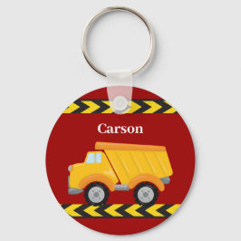 Chaveiro Crianças, Red Dump Truck Boys Personalizados