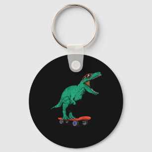 Chaveiro Crianças Skater Skateboarding T-rex Dinossauro Ck 