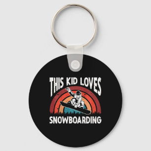 Chaveiro Crianças Snowboard Art Snowboard Winter Legal Snow