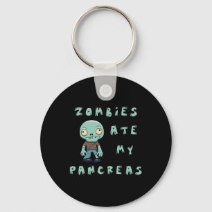 Chaveiro Crianças Tipo 1 Diabetes Halloween - Zombies Ate P