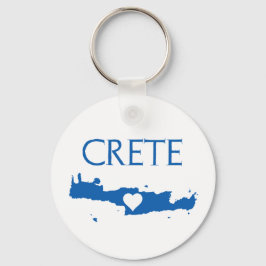 Chaveiro Criar mapa com azul e branco do coração