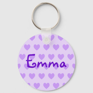 Chaveiro Criar seus próprios corações roxos personalizad