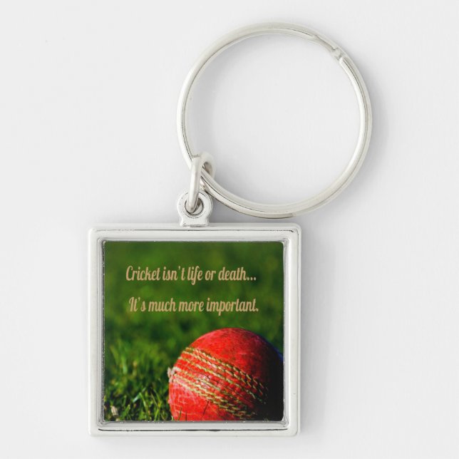 Chaveiro Cricket Red Ball Motivação Engraçada (Frente)