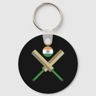 Chaveiro Cricket T Críquete Ll Bandeira da Índia Críquete Í