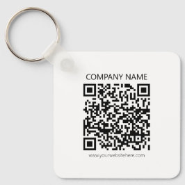 Chaveiro Crie seu próprio código QR | Preto e Branco