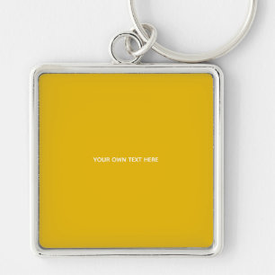 Chaveiro Crie Seu Próprio Design Amarelo Personalizado