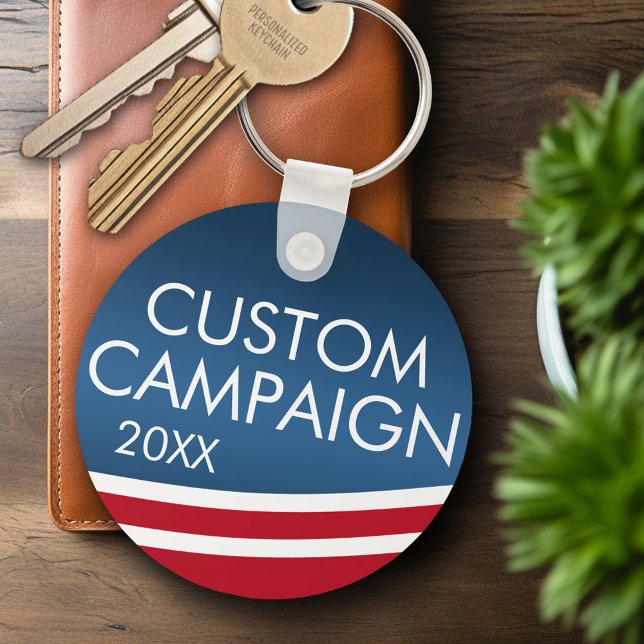 Chaveiro Crie seu próprio Design eleitoral (Personalized Keychain - Campaign)