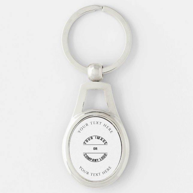 Chaveiro Crie seu próprio modelo personalizado em branco (Frente)