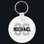 Chaveiro Crie seu próprio número de nome personalizado<br><div class="desc">Crie a sua própria cadeia de chaves do número de nome personalizado</div>