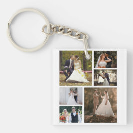 Chaveiro Crie Sua Própria Colagem De Casamento Fotográfico
