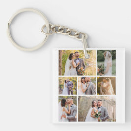Chaveiro Crie Sua Própria Colagem De Casamento Fotográfico