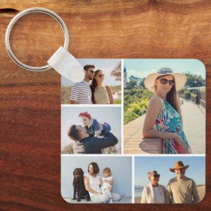 Chaveiro Crie sua própria colagem de fotos