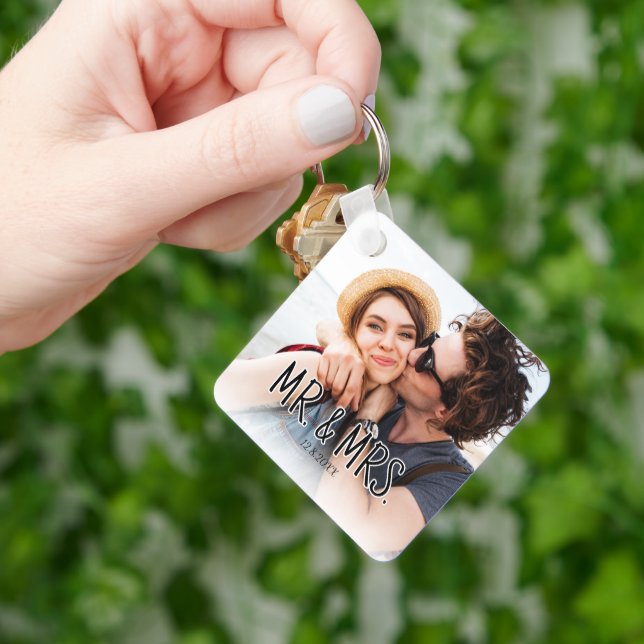 Chaveiro Crie Sua Própria Foto de Casal Personalizada (Mão)