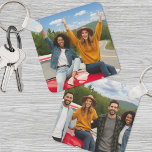 Chaveiro Crie Sua Própria Foto De Dois Lados<br><div class="desc">Crie uma manutenção personalizada com este chaveiro de fotos de férias de família dupla, perfeito para guardar as memórias da viagem de verão. Posicione uma foto favorita na frente e outra no verso, mostrando os destaques da sua viagem ou da sua excursão especial. Embora seja projetado tendo em mente o...</div>