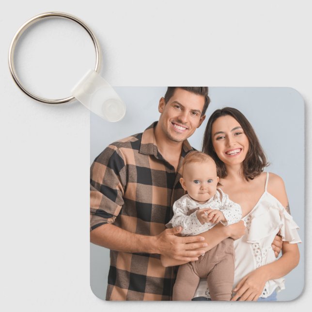 Chaveiro Crie Sua Própria Foto Imagem Personalizada DIY  (Frente)
