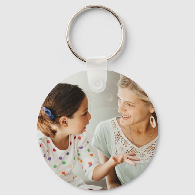 Chaveiro Crie Sua Própria Foto Personalizada DIY (Frente)