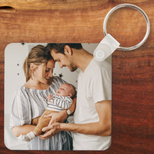 Chaveiro Crie Sua Própria Foto Personalizada Duas Fotos