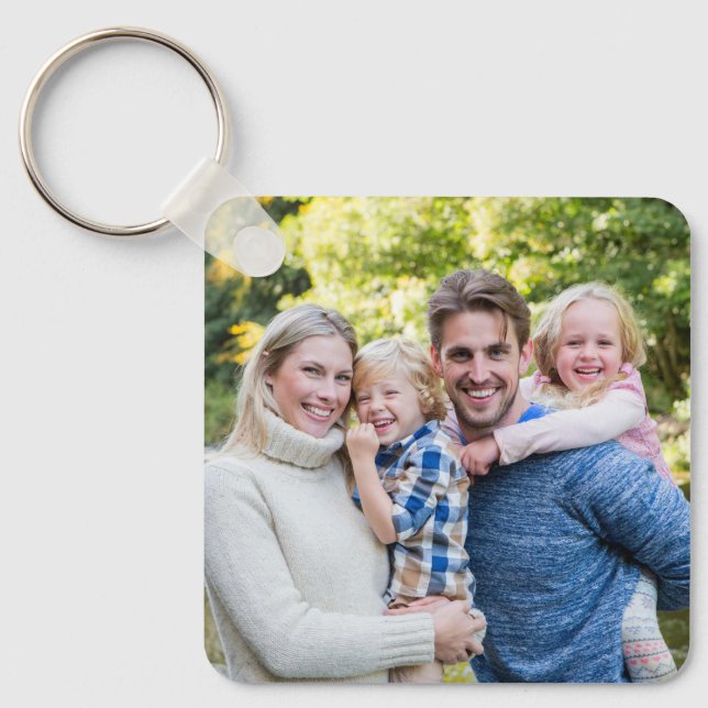 Chaveiro Crie Sua Própria Foto Personalizada em Duas Faces (Frente)