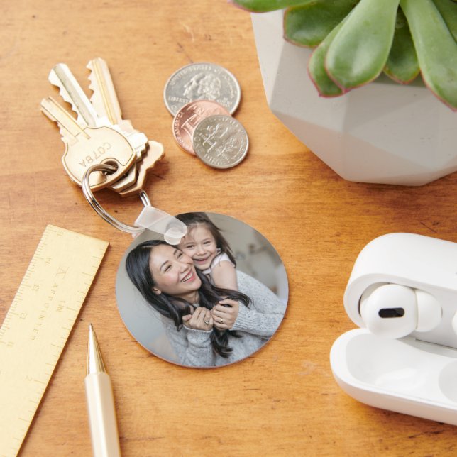 Chaveiro Crie Sua Própria Foto Personalizada Mamãe e Eu (Mesa)