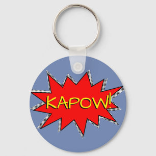 Chaveiro Crie Sua Própria Onomatopopeias Super-Herói! KAPOW