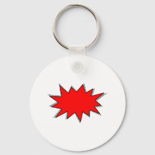Chaveiro Crie Sua Própria Onomatopopeias Super Herói! POW!