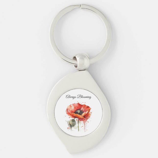 Chaveiro Crimson Bloom, personalizado (Frente)