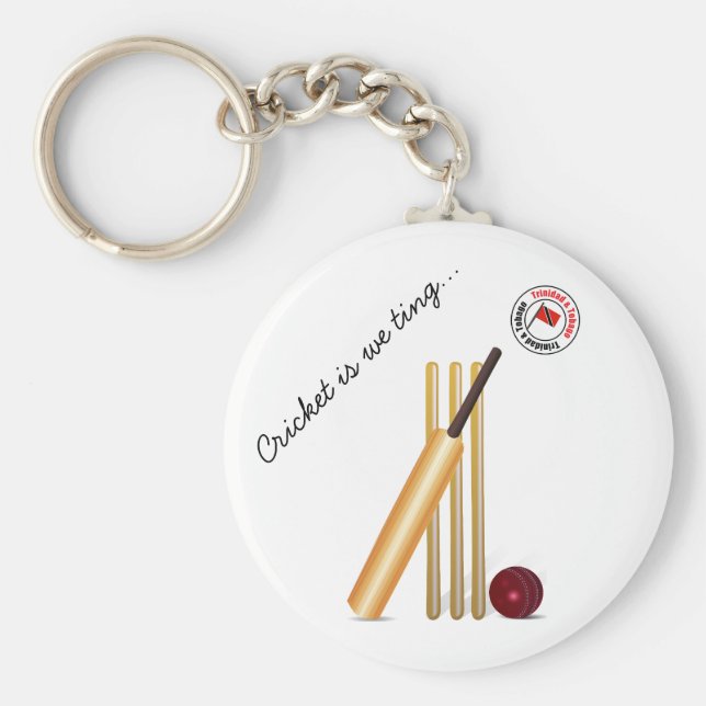 Chaveiro Críquete De Trinidad E Tobago (Frente)