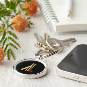 Chaveiro Críquete - Wicket, bat e ball