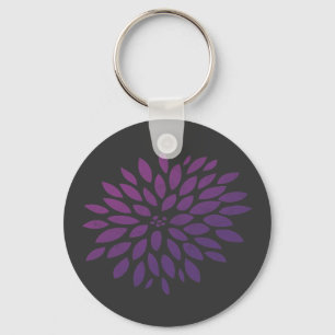 Chaveiro Crisântemo roxo
