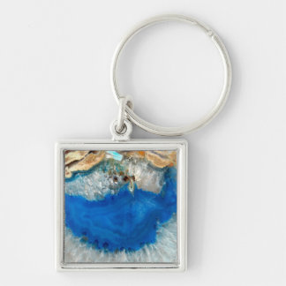 Chaveiro cristal azul