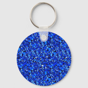 Chaveiro Cristal de Druzy - azul da safira