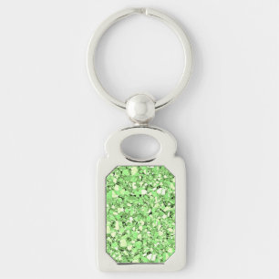 Chaveiro Cristal de Druzy - verde do peridot