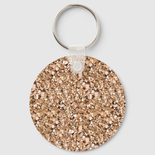 Chaveiro Cristal Druzy - cor rosa