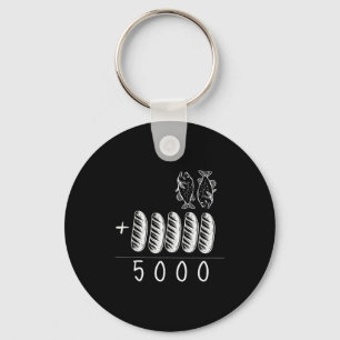 Chaveiro Cristão 2 Peixes 5 Pães 5000 Contra