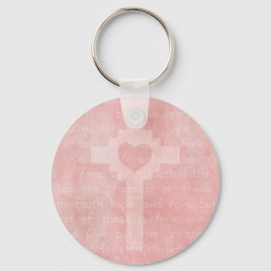 Chaveiro Cristão da esperança e do amor da fé