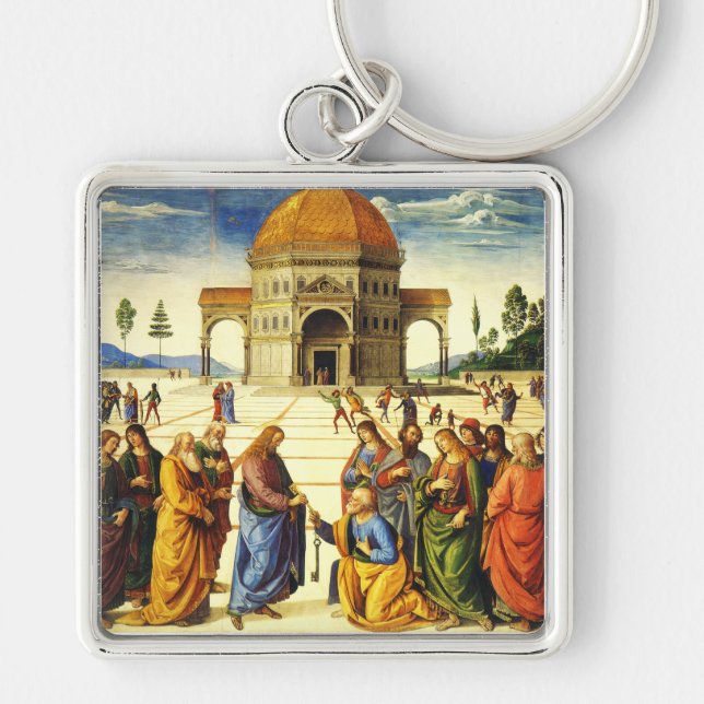 Chaveiro Cristo Entregando as Chaves a São Pedro (Frente)