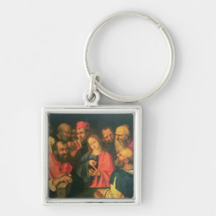 Chaveiro Cristo, envelhecido doze, entre os escreventes