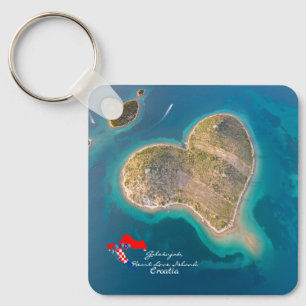 Chaveiro Croácia   Hrvatska   Galešnjak, Ilha do Amor Coraç