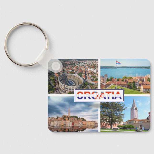 Chaveiro Croácia | Hrvatska | Mar Adriático | Ístria (Verso)