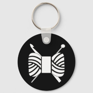 Chaveiro Crochet do Knit do Logotipo do Yarn {Dark}