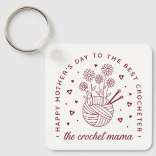Chaveiro Crochet mãe crochet feliz dia de as mães