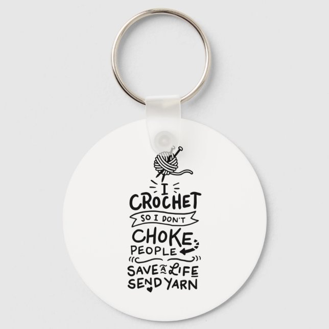 Chaveiro Crocheting Crochet Wool (Frente)