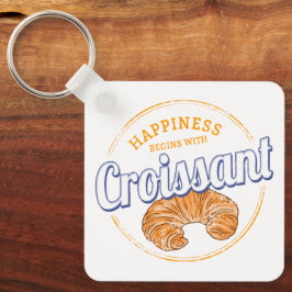 Chaveiro Croissant Snack Vintage França