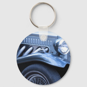 Chaveiro Cromo e luzes clássicas do Carro vintage antigo