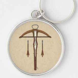 Chaveiro Crossbow Medieval com Bolos