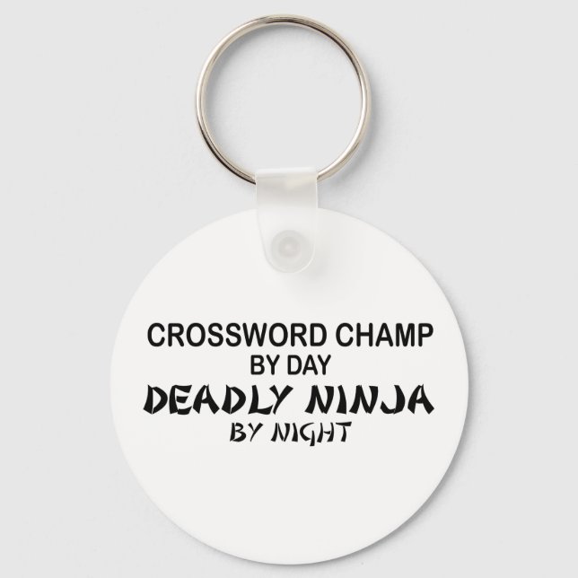 Chaveiro Crossword Deadly Ninja por Noite (Frente)