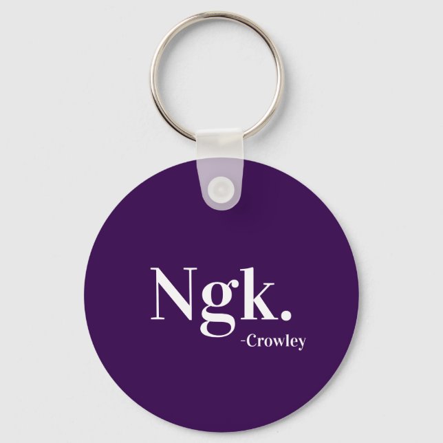 Chaveiro Crowley Ngk (Frente)