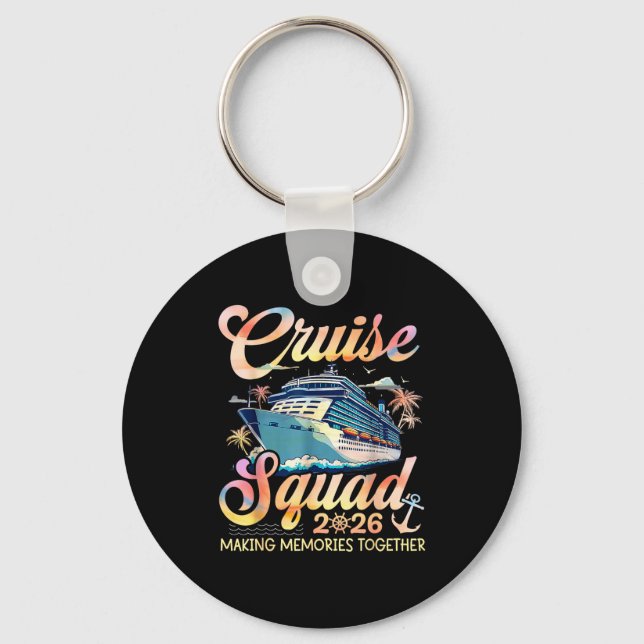 Chaveiro Cruise Squad 2026 Family Group Matching Summer Vac (Frente)